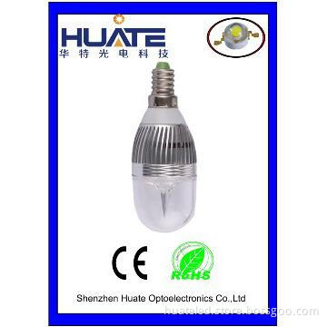 New Designed 3W LED Candle Light silver & gold color energy saving